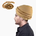 thumbnail image 1 of Turban Cap For Men Stretch Head Wraps Elastic Turban Scarf Tie For Hair Pre-Tied, 1 of 13