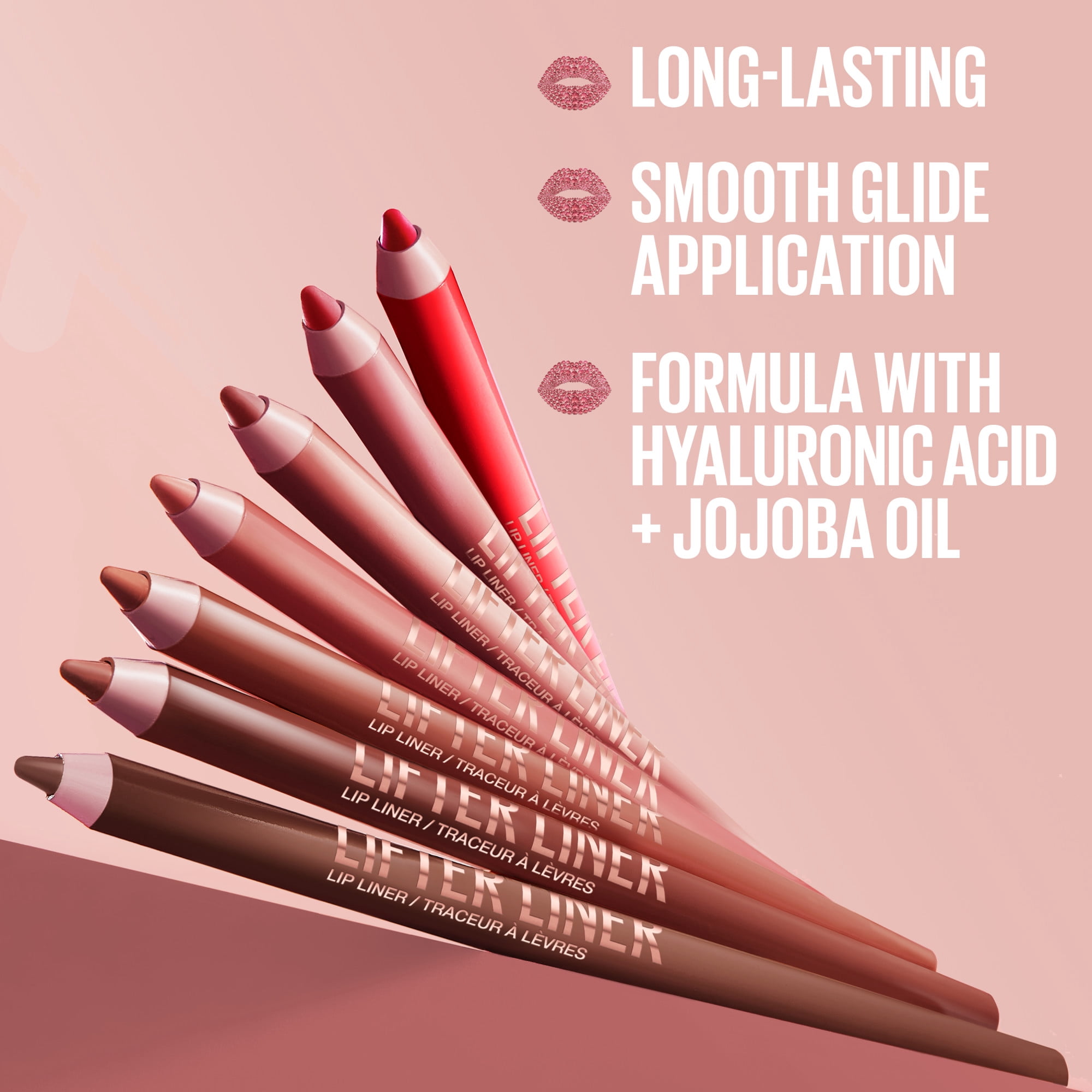 Traceur à lèvres Lifter Liner de Maybelline New York, longue tenue, application lisse et en douceur, acide hyaluronique,, maybe it's ,1.2 g
