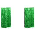 thumbnail image 1 of maskred Non-toxic Foil Fringe Curtain Exquisite Craft And Multiple Colors Green 3*1m 2Set, 1 of 5