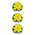 thumbnail image 4 of QualitChoice Artificial Lotus Replacement Simulation Outdoor Garden Park Pond Pool Photography Fake Water Flower Decor Yellow 3PCS, 4 of 6