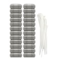 thumbnail image 2 of Oleegame 2PC Lint Washer Filter Washing Machine Filter Hose Mesh Drain Screen Trap Stainless Sink Silver, 2 of 9