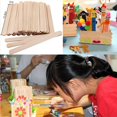 thumbnail image 1 of Maoww 400Pcs Colorful Wood Craft Sticks Wooden Ice Cream Sticks for Hand DIY Craft, 1 of 5