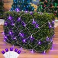 thumbnail image 1 of Novelty Lights 4x6 Outdoor Purple LED Net Lights, 100 Bulbs, White Wire, 1 of 5