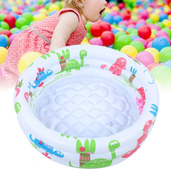 Ccdes Round Children Dinosaur Swimming Pool,Baby Mini pool,Round Inflatable Baby Toddlers Swimming Pool Portable Inflatable Children Little Pump Cartoon Dinosaur Pool Indoor Outdoor for Kids Girl B