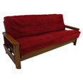 thumbnail image 1 of Housse de Futon Intégrale en Microsuède Solide avec Dos en Mousse de 8 à 9 Po, 1 of 2
