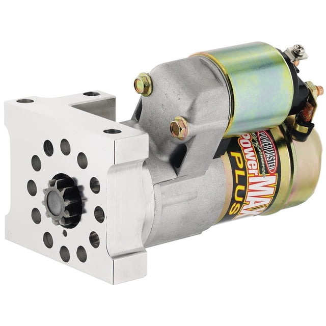 Powermaster Starter 9112 Power MAX Plus; Mini Starter; 4.4 1 Gear Reduction Ratio; 168 Tooth Count; Staggered Mount