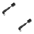 thumbnail image 2 of QualitChoice Double-Sided for Golf Club Cleaning Brush Reusable Stain Maintenance Tool with Groove Outside Training Accessories Black 2Set, 2 of 6