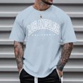 thumbnail image 4 of Men's Raglan Sleeve Letter Print Short Sleeve T-Shirt - Round Neck, Fashion Trend, Perfect for Daily & Casual Occasions, 4 of 4