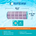 thumbnail image 3 of Hurricane Filtres HF8412-01P Platinum Cartouche de Filtre de Spa Violette de Remplacement, 3 of 7