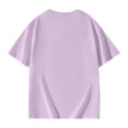 thumbnail image 5 of Girls Summer Oversized T-Shirts - Short Sleeve, Crewneck, Solid Color - Casual Basic Tops, 3-14 Years, 5 of 5