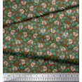 thumbnail image 2 of Soimoi Rayon Fabric Leaves & Owl Cartoon Fabric Prints by Yard 42 Inch Wide, 2 of 3