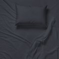 thumbnail image 1 of Cotton House - Ensemble de Draps en Microfibre Infroissable, Format Jumeau, Gris Foncé, 1 of 3