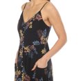 thumbnail image 4 of White Mark Women's V-Neck Floral Print Maxi Dress, 4 of 6