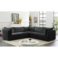 thumbnail image 3 of Meridian Furniture Jacob Sectionnel Modulaire en Velours Noir, 3 of 12