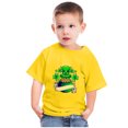 thumbnail image 2 of Penkiiy Haut à Manches Courtes Imprimé Col Rond Mignon pour Enfants Garçons Filles 5-6 Ans Jaune, 2 of 6
