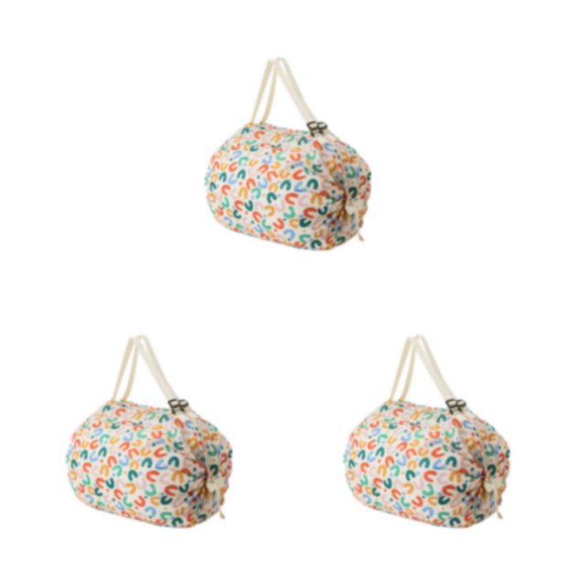 VONKY Sac de Rangement Pratique pour le Voyage Essentiel pour Chaque Sac de Magasinage Imperméable et Réutilisable pour le Voyage Lettre C Ensemble de 3