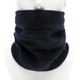 thumbnail image 1 of Winter Warm Plus Fluff Line Stripe Bib Cover Solid Color Collar Thick Knit Bib, 1 of 3