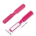 thumbnail image 3 of Foldable Hair Brush Travel Comb with Pocket Comb Thick Curly Hair Compact Hair Brush for Travel Car Folding Small Comb Portable Comb for Children and Ladies Long Hair, 3 of 5