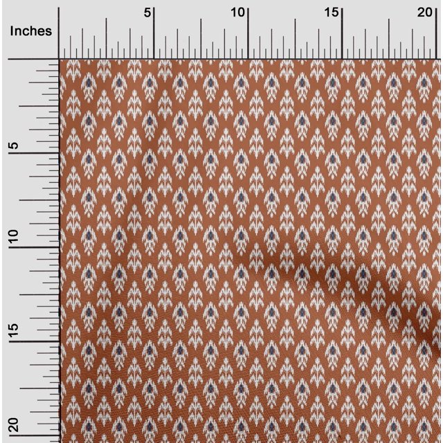 oneOone Viscose Jersey Fabric Ethnic Ikat Print Sewing Fabric BTY 60 Inch Wide