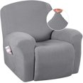 thumbnail image 1 of Super Stretch Recliner Couch Covers Chair Cover Form Fitted Non Slip Reclining Slipcovers for Standard Large Recliner, Soft Thick, 1 of 7