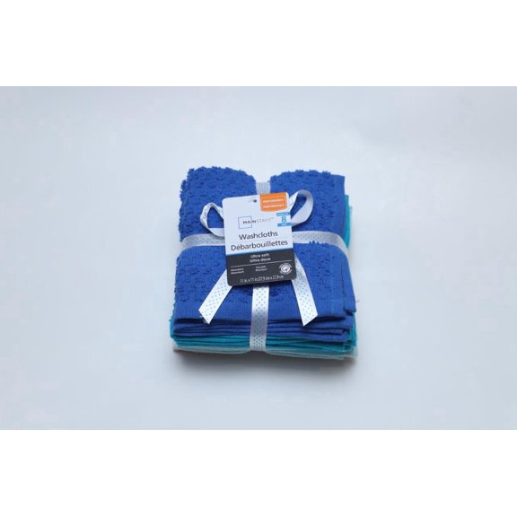 8Pk Washcloth - Assorted