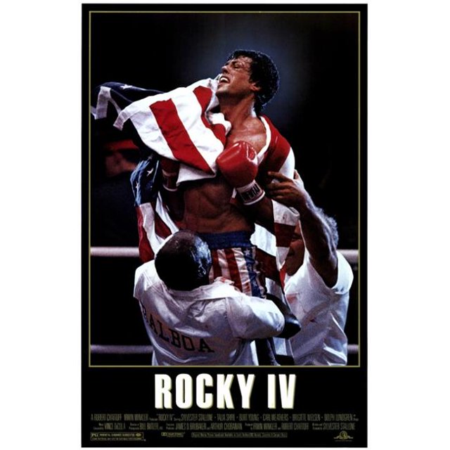 Pop Culture Graphics Rocky 4 Movie Poster Print, 27 x 40
