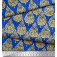 thumbnail image 3 of Soimoi Rayon Fabric Floral & Flying Swan Block Print Fabric by The Yard 42 Inch Wide, 3 of 3