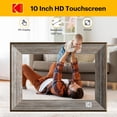 thumbnail image 2 of KODAK 10.1-inch WIFI Digital Photo Frame, Touch Screen with Grey Wood Tone Frame, Gift for Loved One, 2 of 11