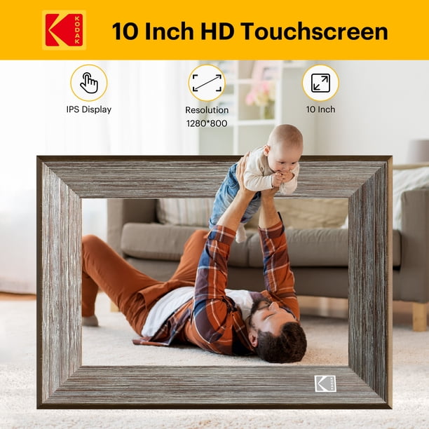 KODAK 10.1-inch WIFI Digital Photo Frame, Touch Screen with Grey