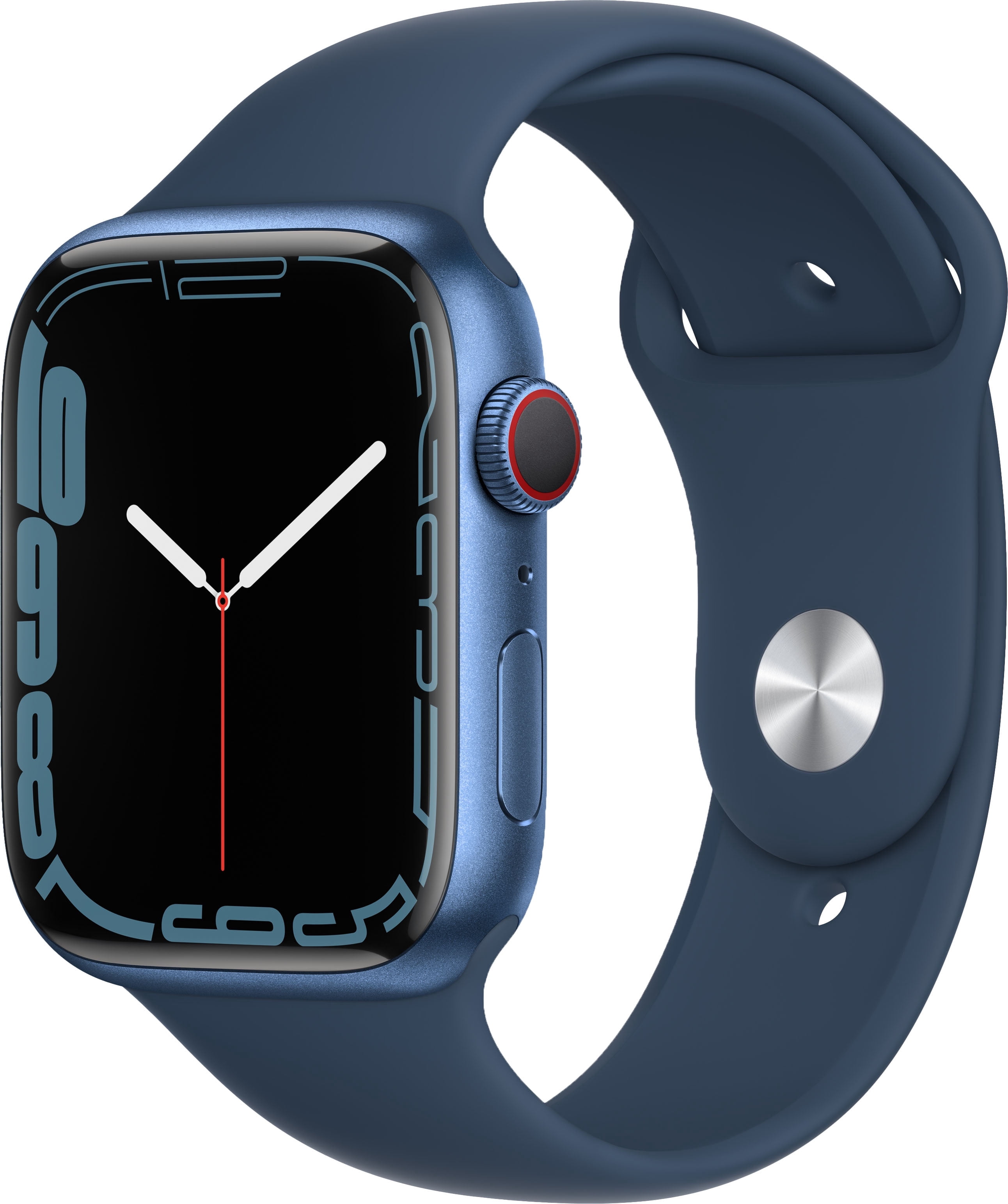 Restored Apple Watch Gen 7 Series 7 Cell 41mm Blue Aluminum - Abyss Blue Sport Band MKHC3LL/A (Refurbished)