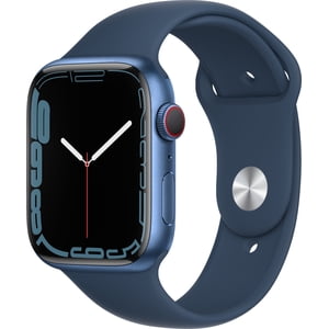 Restored Apple Watch Gen 7 Series 7 Cell 41mm Blue Aluminum - Abyss Blue Sport Band MKHC3LL/A (Refurbished)