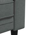 thumbnail image 5 of vidaXL Chesterfield Sofa 3-Seater Dark Grey Fabric, 5 of 5