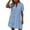 Light Blue, variant on IFNWSV Women's Casual Dresses,Lace Hollow Out V Neck Knee Length Short Sleeve Dress Slim Elegant Style for Party Banquet Daily Casual Wear,Summer Dresses for Women Hot Pink XL
