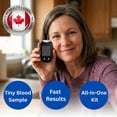 thumbnail image 2 of 100 Strips & Lancets | Blood Glucose Monitor Kit | Health Canada Licensed | Large Numbers | Battery Included, 2 of 6