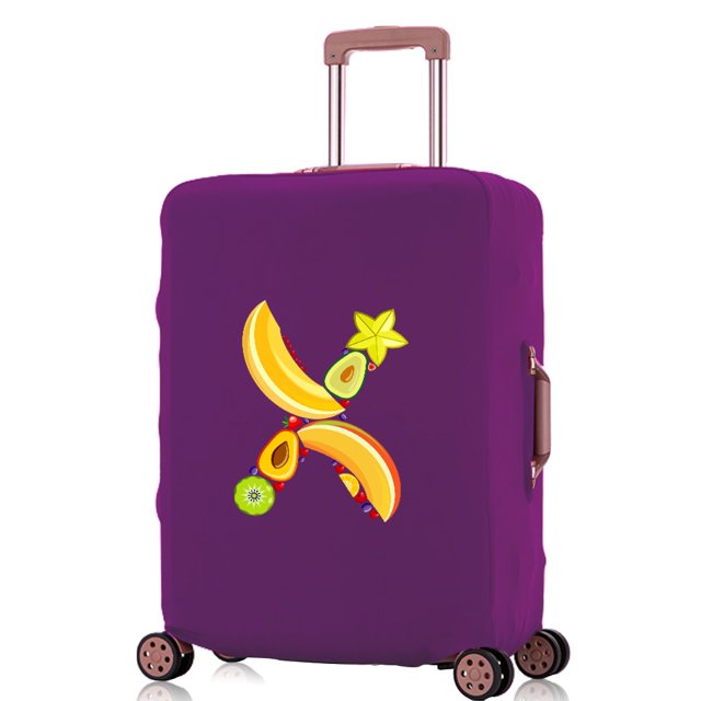 Travel Accessories Luggage Covers Travel Suitcase Cover Protector Reusable Washable 18-32inch Fruit Printed Pattern Series 8fruit X L