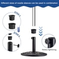 thumbnail image 4 of 6PCS Patio Umbrella Base Parts Plastic Parasol Stand Replacement Parts 4PCS Umbrella Base Bracket Hole Ring Plug Cover  2PCS M8 Cap Screws for Most Beach Backyard Balcony Umbrella Hole, 4 of 9