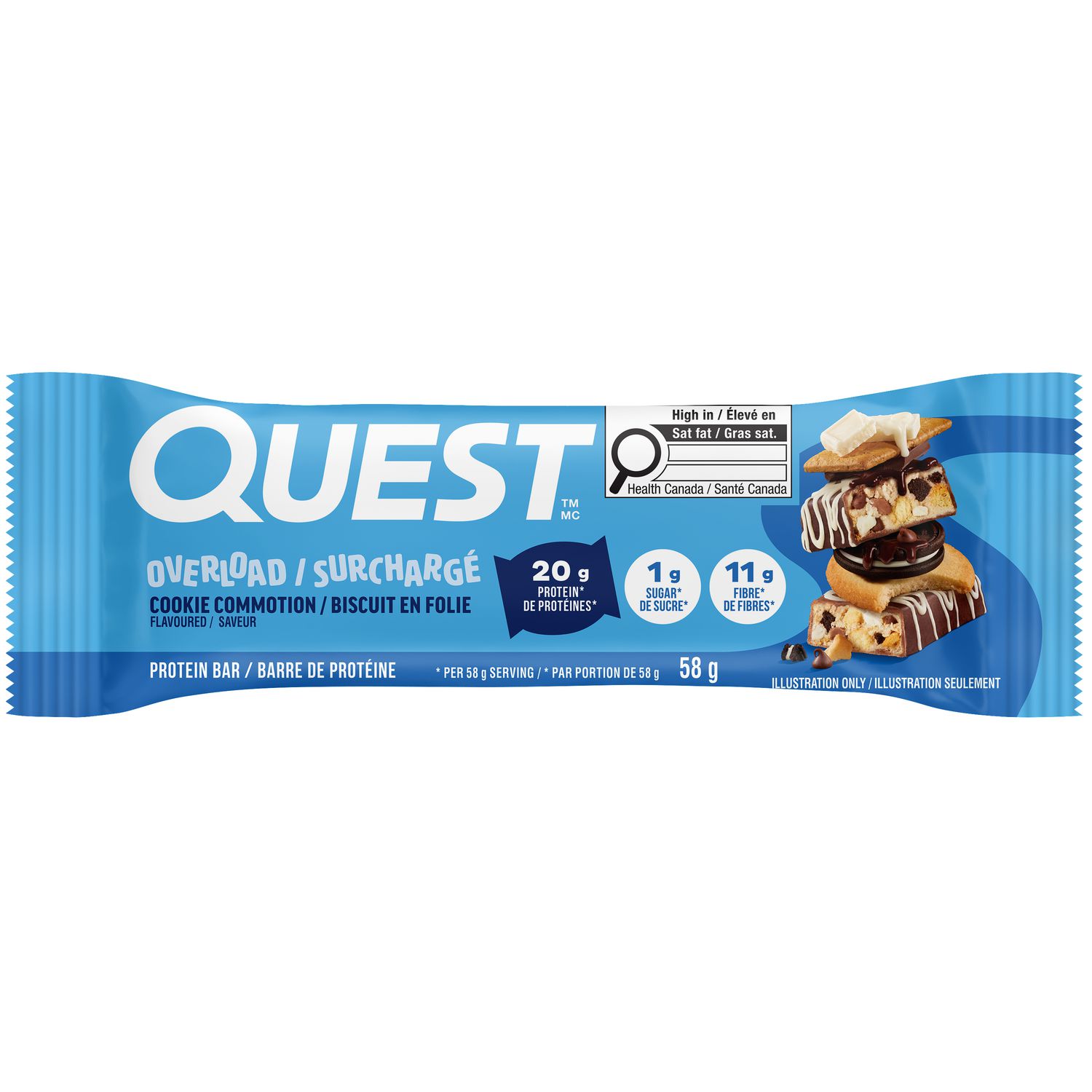 Quest Surchargé Biscuit en Folie Barre de Protéine