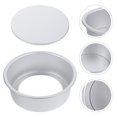 thumbnail image 2 of 2pcs Cake Baking Molds Round Cake Pan Nonstick Round Cake Pancake Baking Pan With Removable Bottom, 2 of 8
