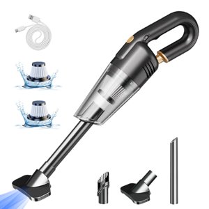 Rbaofujie Handheld Vacuum Cleaner Portable Vacuum-Wireless Handheld Car Vacuum Cleaner Rechargeable- Strong Suction-Dry Use for Car-Keyboard-Usb Charging Cable Included Portable Vacuum Cleaner