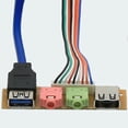 thumbnail image 4 of 70cm Front Case Panel USB3.0+USB2.0 High Clarity Audio Jack Ports I/O Board Internal Cable, 4 of 5