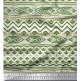thumbnail image 1 of Soimoi Silk Fabric Aztec Geometric Print Fabric by The Yard 42 Inch Wide, 1 of 3