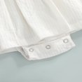 thumbnail image 4 of Newborn Summer Jacquard Jumpsuit  Baby Girls Flower Pattern  Neck Fly Sleeve Playsuit, 4 of 6