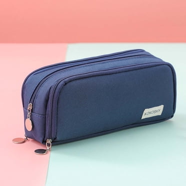 Boovnll Pencil Pouch, Japanese and Korean Style Multi-Layer Cloth Pencil Case Student Stationery Storage Box Pencil Case Crossborder Pen Container, Pencil Case, Pencil Bag, Pencil Case Pouch