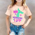 thumbnail image 2 of TZEWGL Chemise Décontractée pour Fille Garçon Mignonne à Imprimé Graphique Col Rond Manches Courtes Vêtements pour Infnants Taille 12-13T, 2 of 4