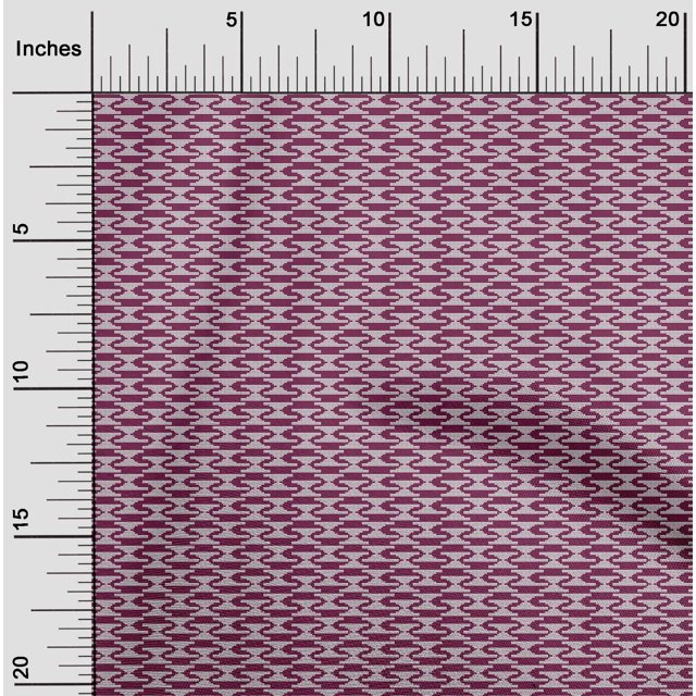 oneOone Viscose Jersey Fabric Triangle Kasuri Printed Craft Fabric BTY 60 Inch Wide