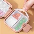 thumbnail image 4 of Liquidation! Boîte de Voyage Compacte Portable avec Anneau en Caoutchouc Silicone à l'Intérieur, Couvercle Rabattable Doublement Scellé, Rangement et Tri des Médicaments Offres du Jour 51, 4 of 4