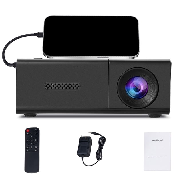Mini Projector Mini Portable Automatic HD Projector Portable Outdoor/Indoor Movie Projector