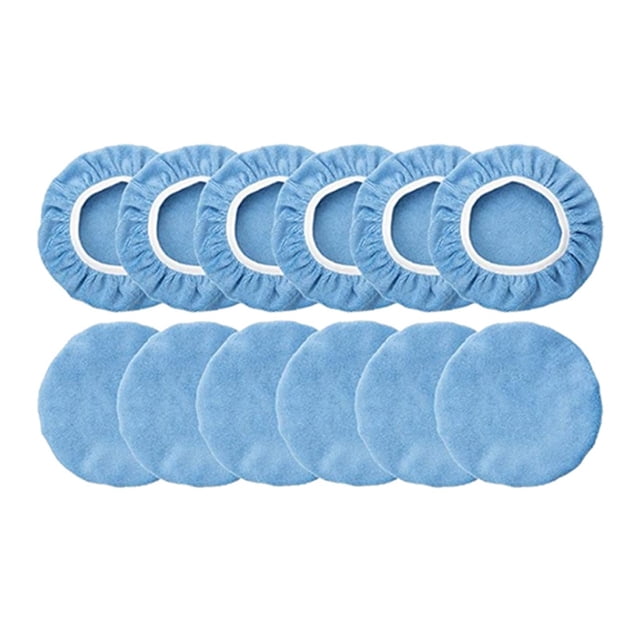 VONKY Pack of 20 Polishing Pad Set Cashmere Softness No Scratches Clean Supplies Waxing Mat Kit Buffer Fiber Polisher Buffing Tool 20 Pcs Polish Pad/ 7-8 Inch