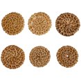 thumbnail image 1 of Weiweiguan 6Pcs Rattan Woven Charms Simple Round Earring Pendants Jewelry Making Ornaments, 1 of 6