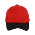 thumbnail image 2 of Casquette de Baseball Bicolore Ajustable, Rouge Noir, 2 of 2